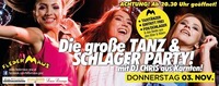 Die große TANZ- & Schlager PARTY mit DJ CHRIS aus Kärnten!@Fledermaus Graz