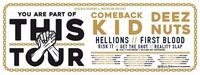 EARLY SHOW Deez Nuts / Comeback Kid / First Blood / Risk It@Arena Wien