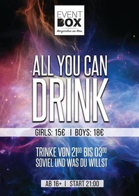 All You Can Drink at Event Box@The Cube Disco