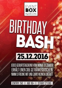 Birthday Bash December@The Cube Disco