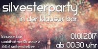 Silvesterparty 16/17 @Klausur Bar@Klausur Bar