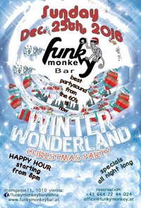 FUNKY ATFER Christmas Party! - Sunday December 25th 2016@Funky Monkey