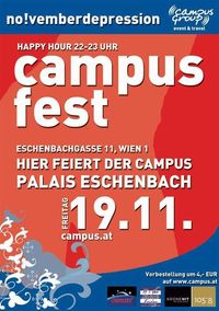 Campus Fest - No!vemberdepression@Palais Eschenbach