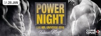 Cube One - Power Night mit MR. Universe 2016 - Fabian Mayr