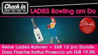 Ladies Bowling jeden Donnerstag im Check In