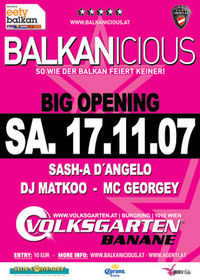 Balkanicous - Grand Opening@Volksgarten Banane