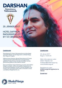 DARSHAN mit  Paramahamsa Vishwananda@Hotel Saffron