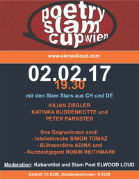 Poetry Slam Cup Wien mit 3 ! Stars aus DT / CH.@Aera