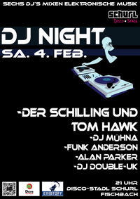 Dj-Night Sechs DJs mixen elektronische Musik@Disco-Stadl Schurl