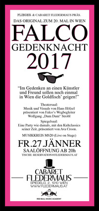 FALCO Gedenknacht 2017@Cabaret Fledermaus