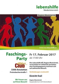 Faschings-Party by Lebenshilfe@Cafeti Club