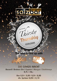 Thirsty Thursday/DJ ONE/DJ daKaos@Salzbar