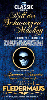 BALL DER SCHWARZEN MASKEN 2017@Cabaret Fledermaus