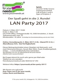 2. LAN Party 2017 powered by IT for your needs@IT for your needs Office