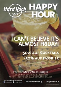 ALMOST FRIDAY: Happy Hour im Hard Rock Cafe