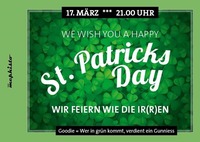 St.Patricks Day - Feiern wie die Ir(r)en