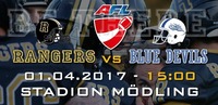 Austrian Football League: AFC Rangers vs Cineplexx Blue Devils@Stadion Mödling