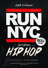 RUN NYC - Old Skool HIP HOP@Club G6