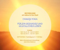 Weiterbildung - Chakra Yoga für ein gesundes & glückliches Leben (Teil 1)