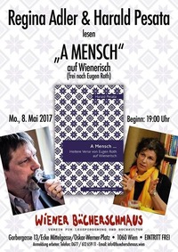 A Mensch - Heitere Verse von Eugen Roth auf Wienerisch@Buchhandlung und Antiquariat Wiener Bücherschmaus