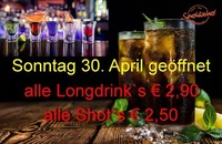 Sonntag 30. April geöffnet