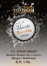 Thirtsy Thursday @Salzbar@Salzbar