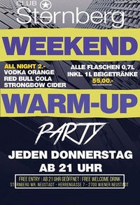 Weekend Warm-UP // Do. 18. Mai // Sternberg