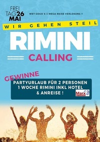 Rimini Calling #win 1 Woche Partyurlaub