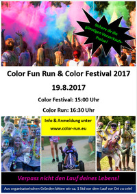 Color Fun Run & Color Festival 2017@Sportarena Russbach