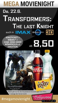 MEGA MovieNight: IMAX Transformers 5 - The Last Knight