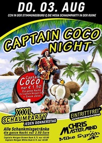 Captain Coco Night XXL Schaumparty