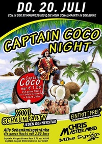 Captain Coco Night XXL Schaumparty