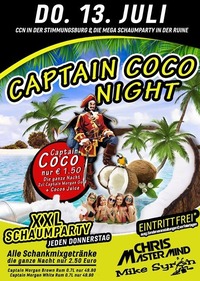 Captain Coco Night XXL Schaumparty