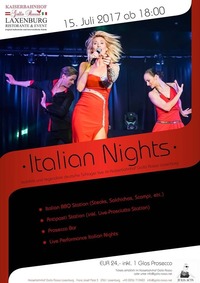 ITALIAN NIGHTS - Italienisches Sommernachtsfest@Kaiserbahnhof Gallo Rosso Laxenburg