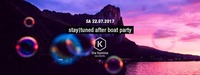 The stay|tuned after boat party at Kantine Salzburg@Die Kantine