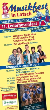 11. LEDERHOSENFEST & MUSIKFEST@Musikfest