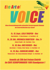 The ART OF VOICE              feat. M. Rabitsch@Cafe Schopenhauer