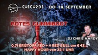 Rotes Gummiboot@Discothek Concorde