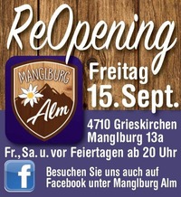 Reopening Weekend@Manglburg Alm