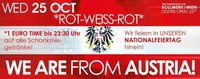 WE ARE from Austria Rotweissrot! 1 EURO Party!