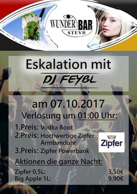 Eskalation mit DJ Feybl@Wunderbar Steyr