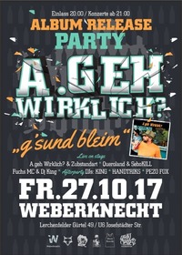 A.geh Wirklich? Album Release Party 