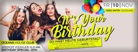 It's Your Birthday! Deine Geburtstag's Party@oceans House Club