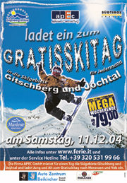 Gratisskitag@Skigebiet Gitschberg/Jocht