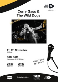 Bandsitter präsentiert: Corry Gass & The Wild Dogs WITH FRIENDS@TAM TAM
