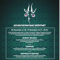 Adventsonntage: Brunch, Hammam & Bazaar@Aux Gazelles