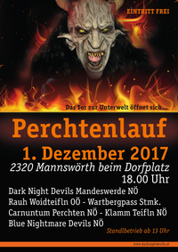 Punschstand mit Perchtenlauf