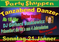 Tanzabend Danzer Sonntag 21. Jänner@Partyshuppen Aspach