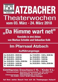Atzbacher Theaterwochen 2018 