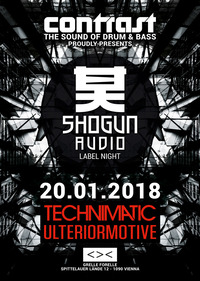 CONTRAST presents SHOGUN AUDIO w/ TECHNIMATIC & ULTERIOR MOTIVE